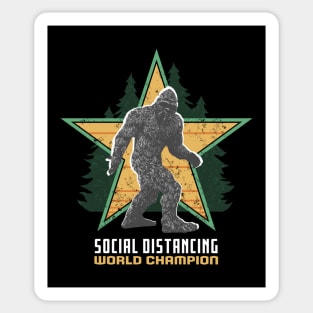 Bigfoot Social Distancing World Champion Sticker